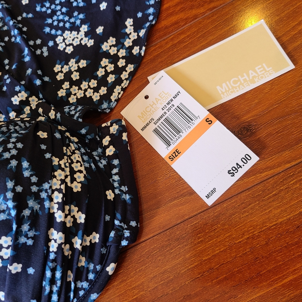 Michael Kors  Blue Bikini Top Small - Picture 7 of 7